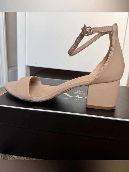 Madden Girl Shoes - Madden Girl Blush Tan Block Heel Ankle-Strap Sandals